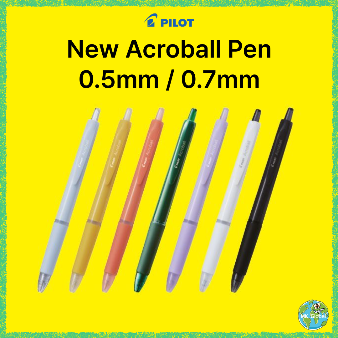 PILOT New Acroball Pen (0.5mm/0.7mm) - Made in Japan | Smooth Writing ...