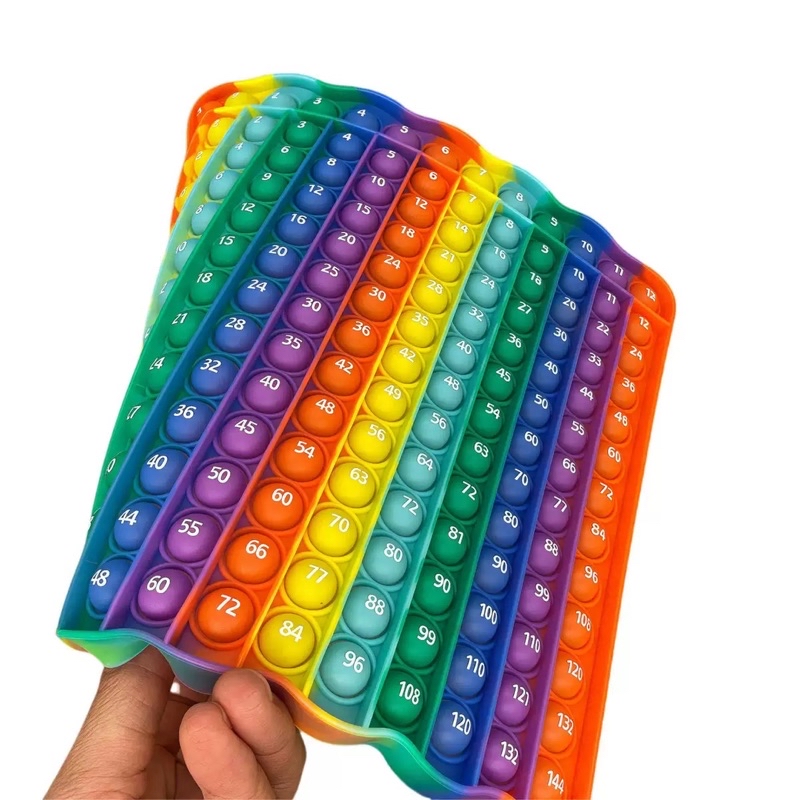 Multiplication Chart Math Games Pop Fidget Toys 12x12 Multiplication ...