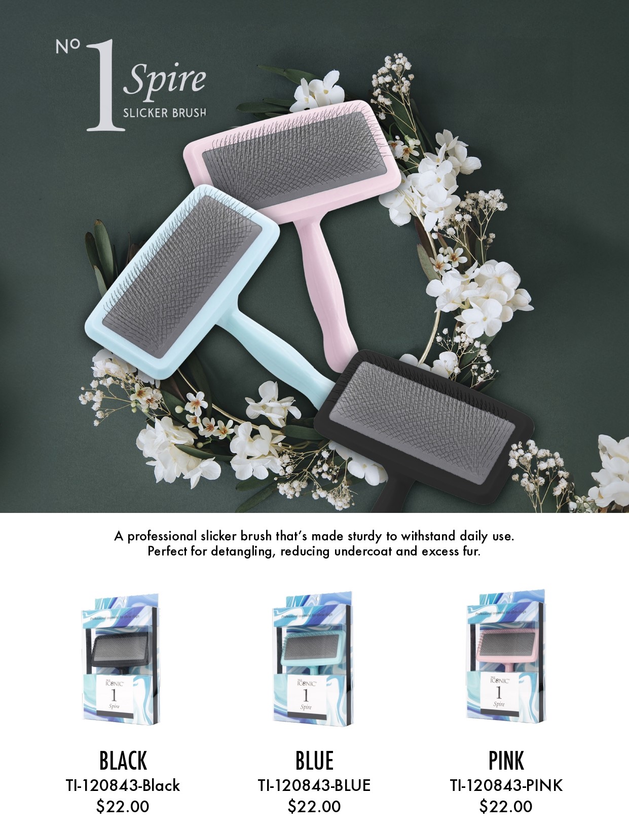 True Iconic Spire Slicker Brush (3 Colours) | Shopee Singapore