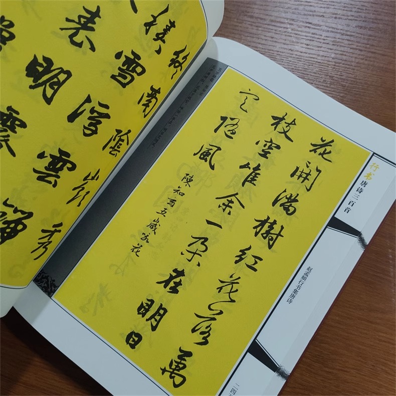 SG汉舟书店★行书唐诗三百首 王羲之米芾欧阳询赵孟頫集字古诗毛笔字帖【书法SF 毛笔钢笔字帖 Chinese Copybook ...
