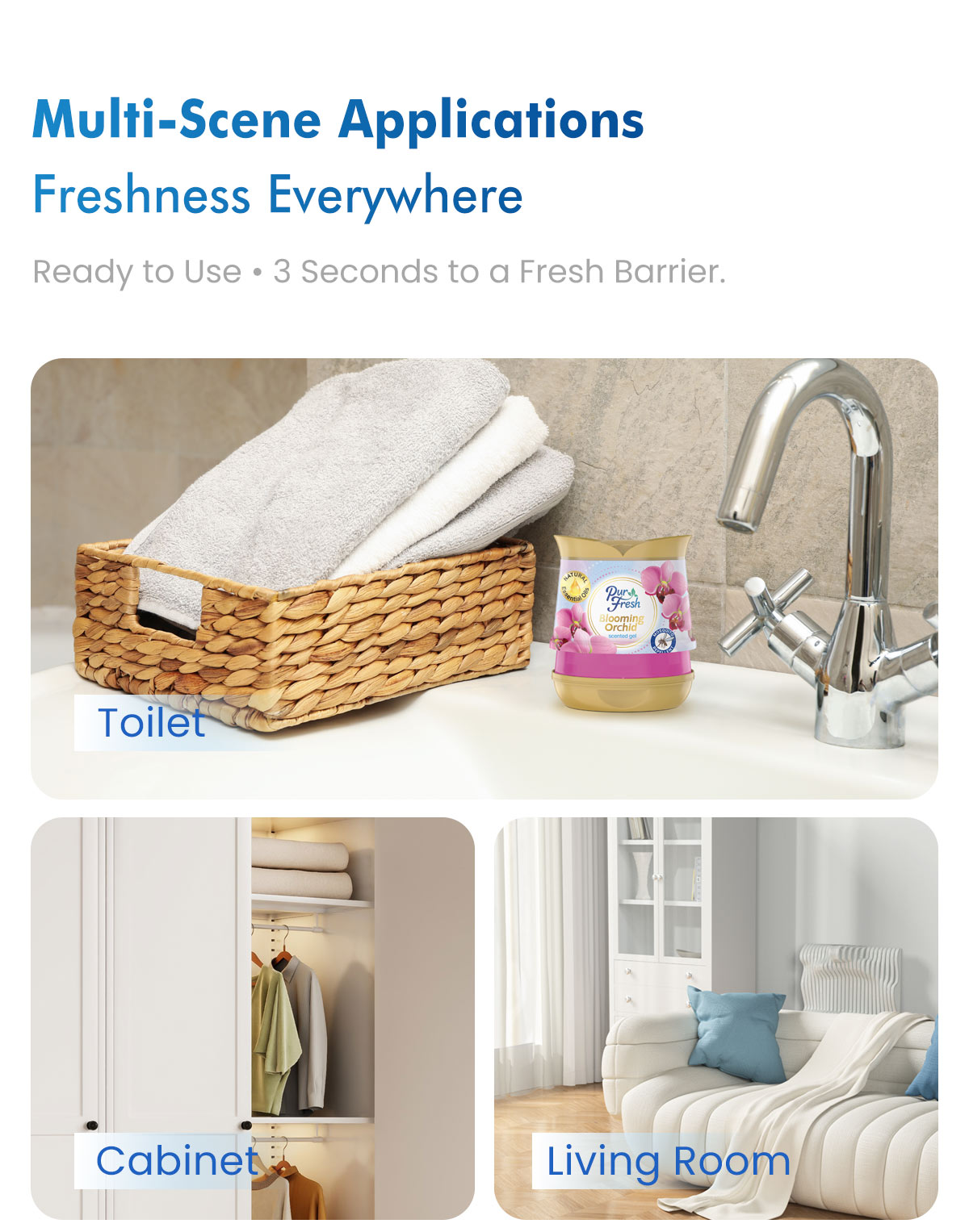 Purfresh 200g Mosquito Repellent Scented Gel | Long-Lasting Freshness ...