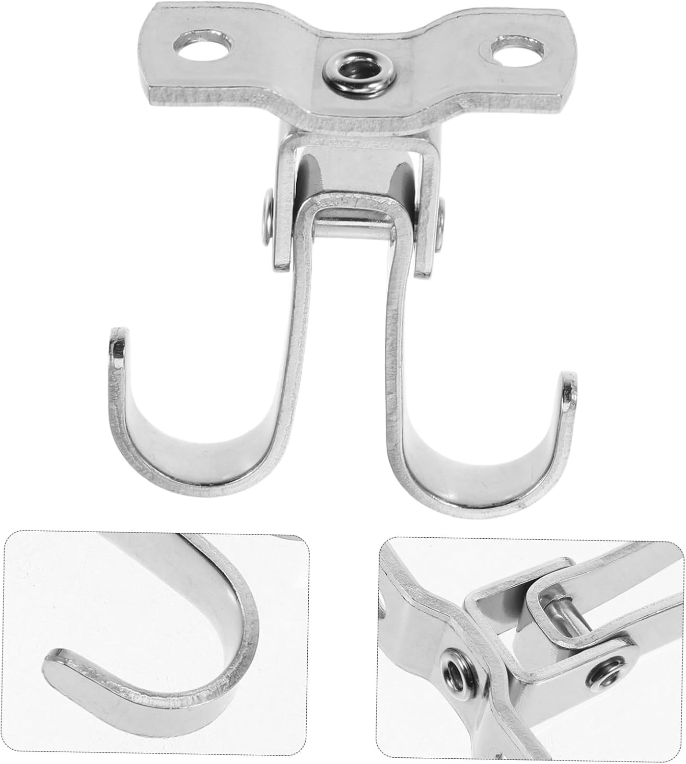 【SG】Top Wall Mounted Hook Stainless Steel Movable Single Double Hook ...