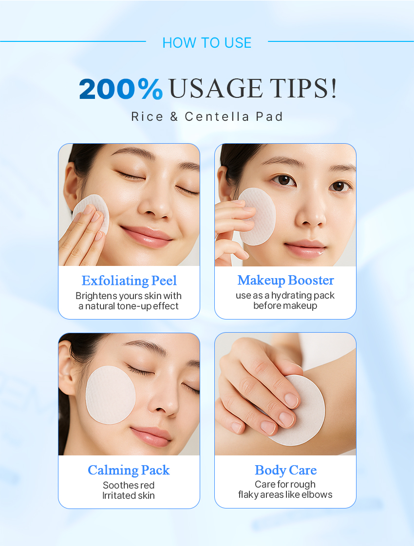 [LAVITEM] Centella Clearing Pad 2 + Rice Brightening Pad 2 (rice ...