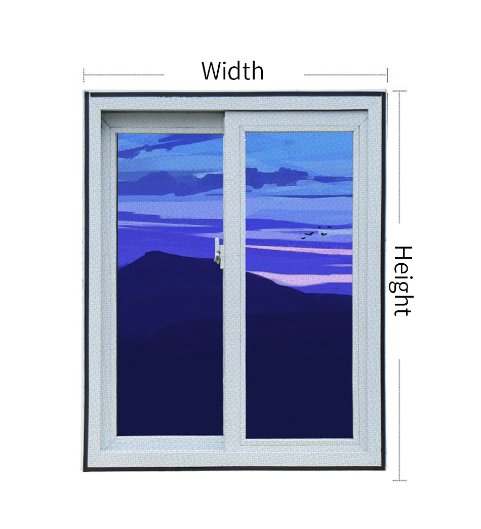 【Customizable size】Window Mosquito Net DIY Window Shade Mesh Fiberglass ...