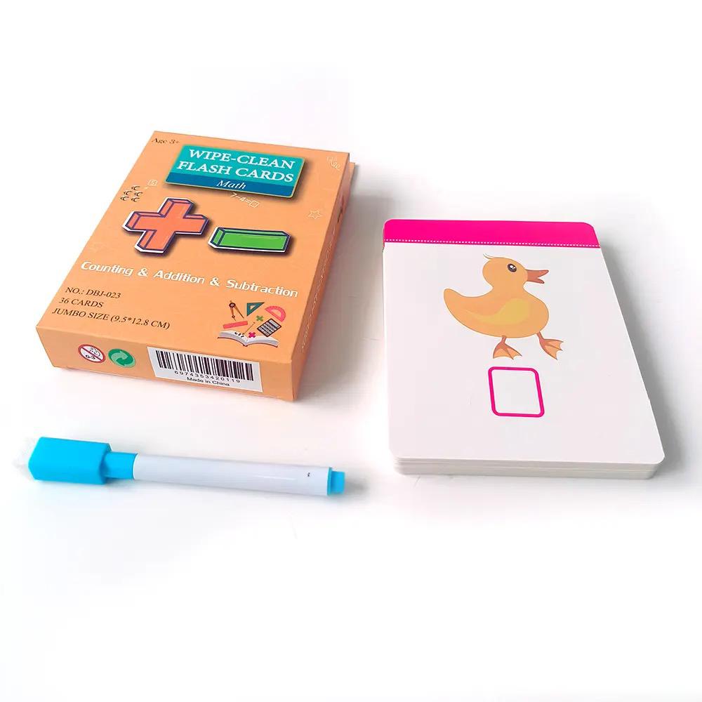 [READY STOCK]Flash Card Wipe Clean Flash Card with Pen Alphabets ...