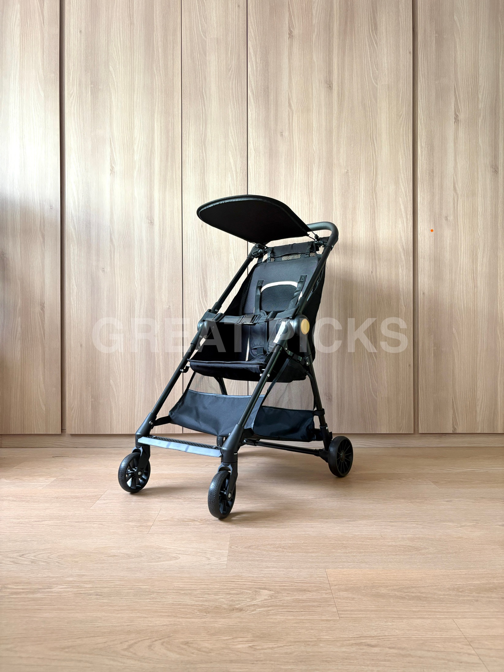 *UPGRADED* Reclinable Light weight semi mesh stroller with bottom ...