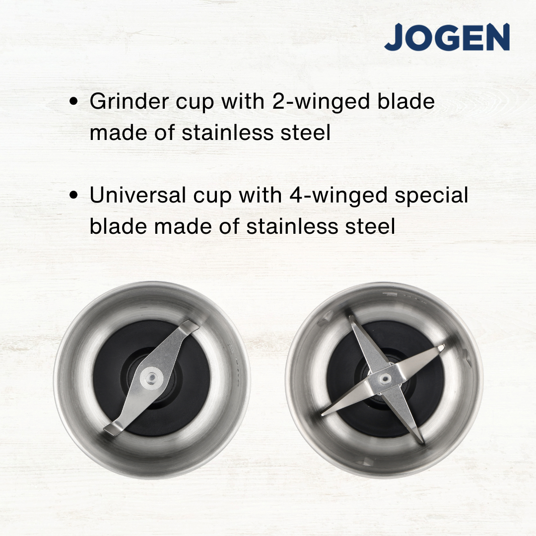 JOGEN GC 4215 Coffee and Spice Grinder with 2 Exchangeable Container ...