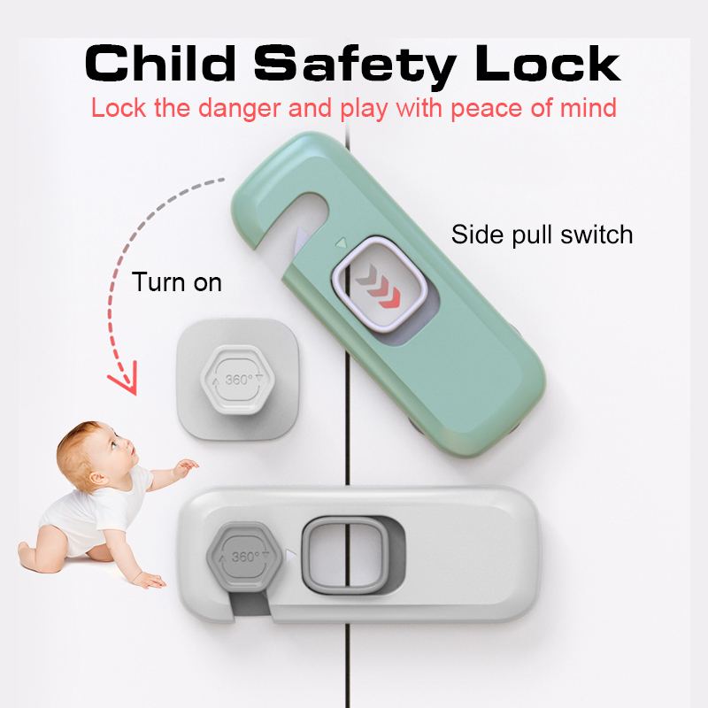 【SG】Child Safety Latch Baby Anti Pinch Hand To Hand Door Lock Cabinet ...