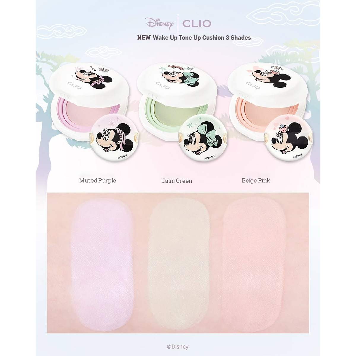 [Disney Mickey Mouse | CLIO Collaboration] Wake Up Tone-up Cushion ...