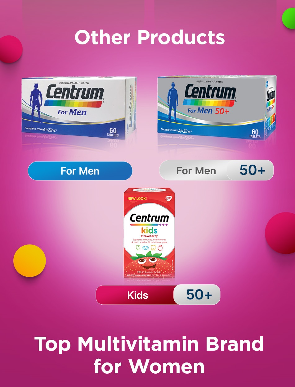 [2 Pack] CENTRUM Multivitamin Supplement for Women, Immunity, Energy ...