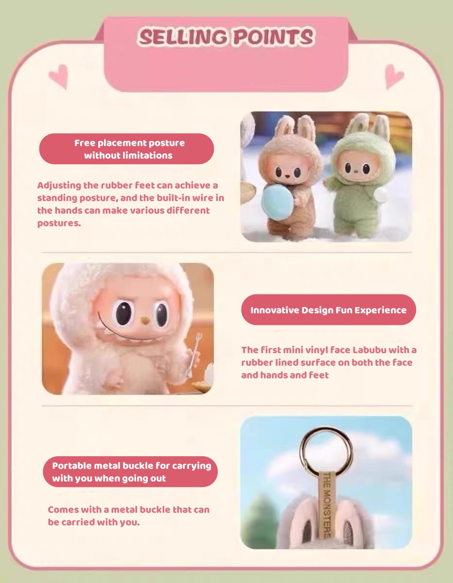 【SG-spot】LABUBU Exciting Macaron V1 Series Plush toys The Monsters ...