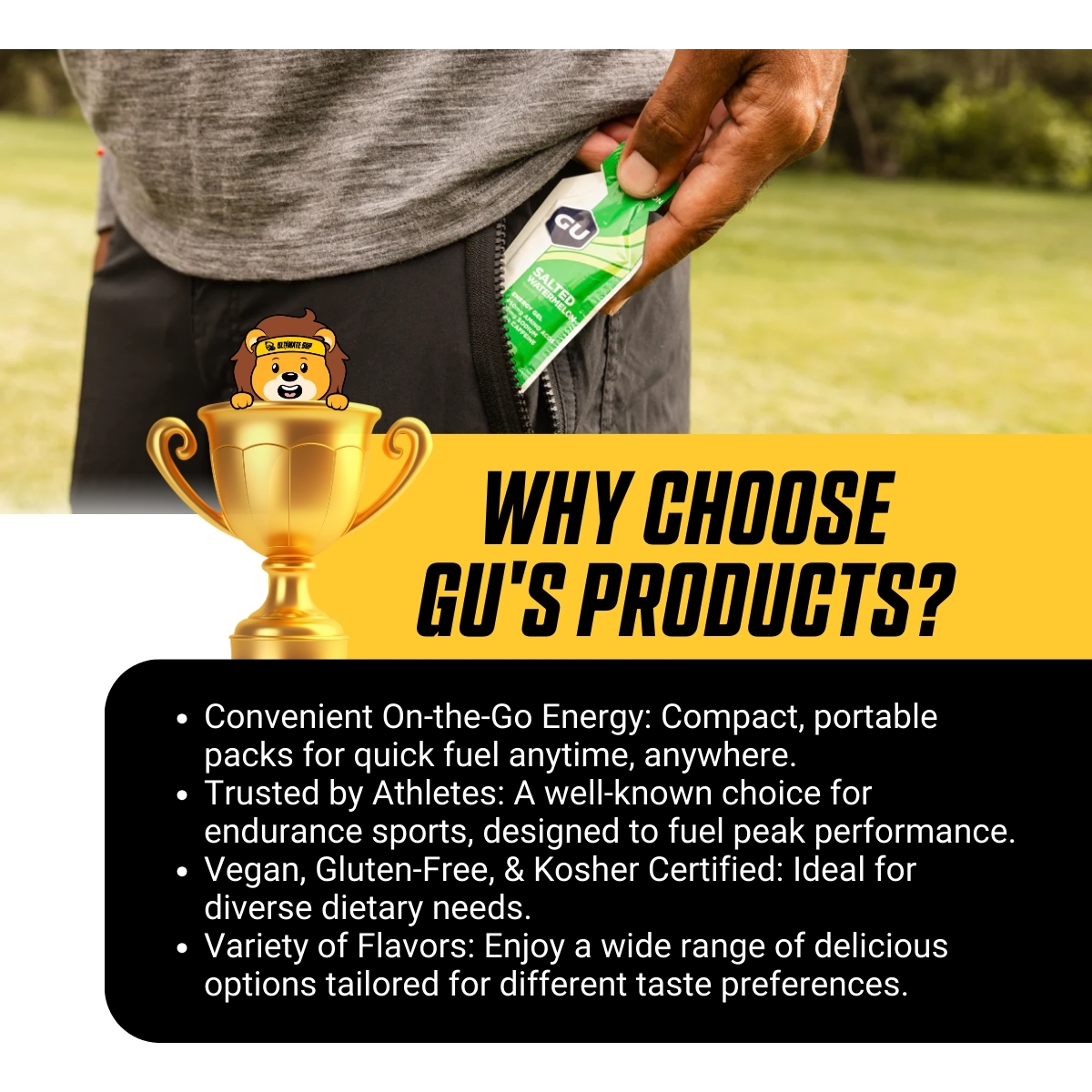 GU Energy Gel 24 Pack - Various Flavors, Sport Energy Gel, Quick Energy ...