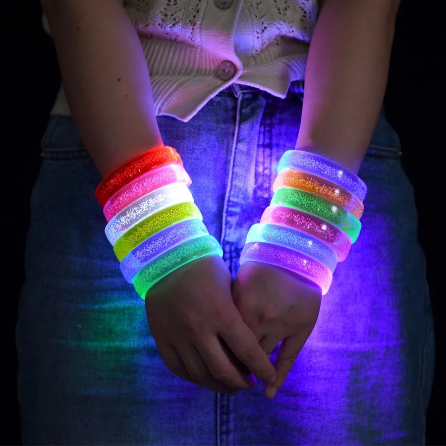 🇸🇬 Stock LED Bracelet Concert Lights Childrens day Gifts Party Pen ...