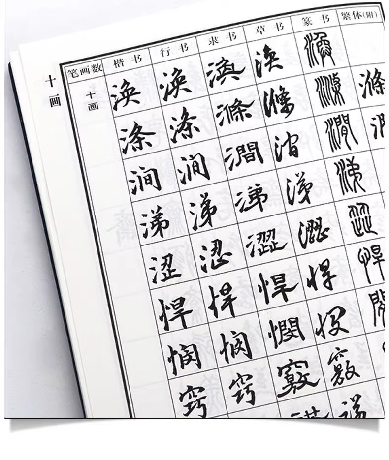 SG汉舟书法书店☆五体字典(精)32开楷书行书隶书草书篆书Dictionary