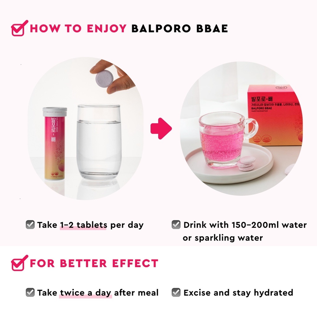 [PM12] Balporo Bbae Garcinia Vitamin Drink 30tablets main image 1