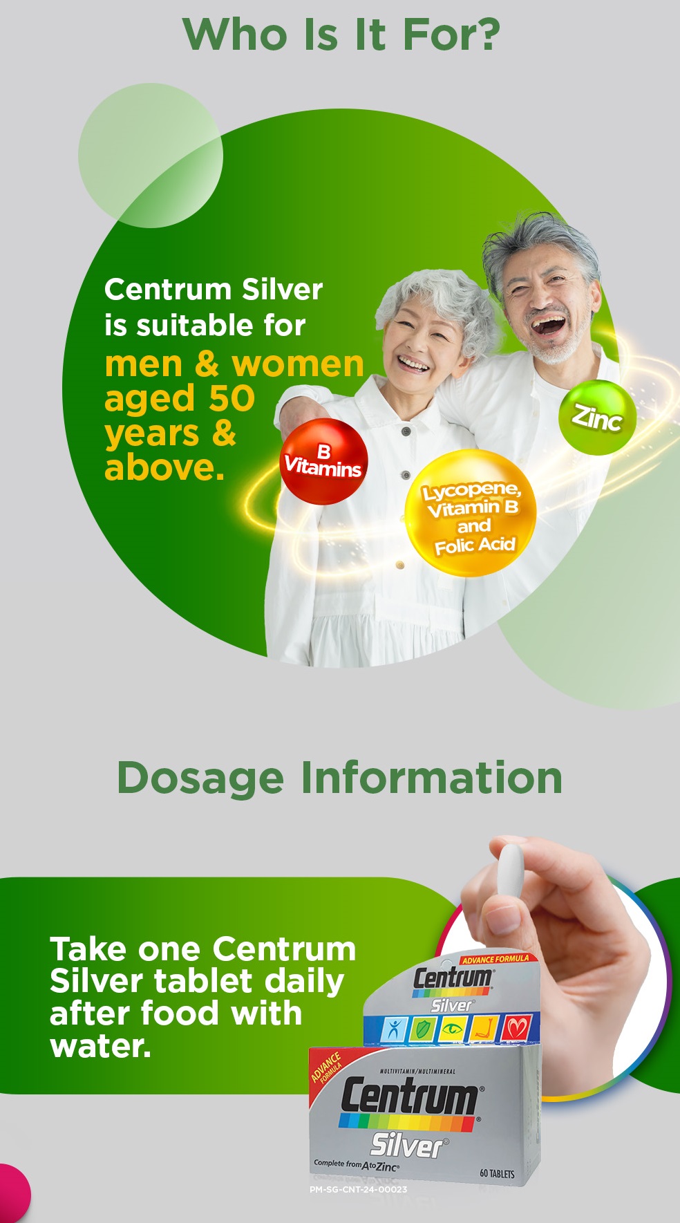 CENTRUM Silver Multivitamin Supplement For Seniors 50+, Energy ...