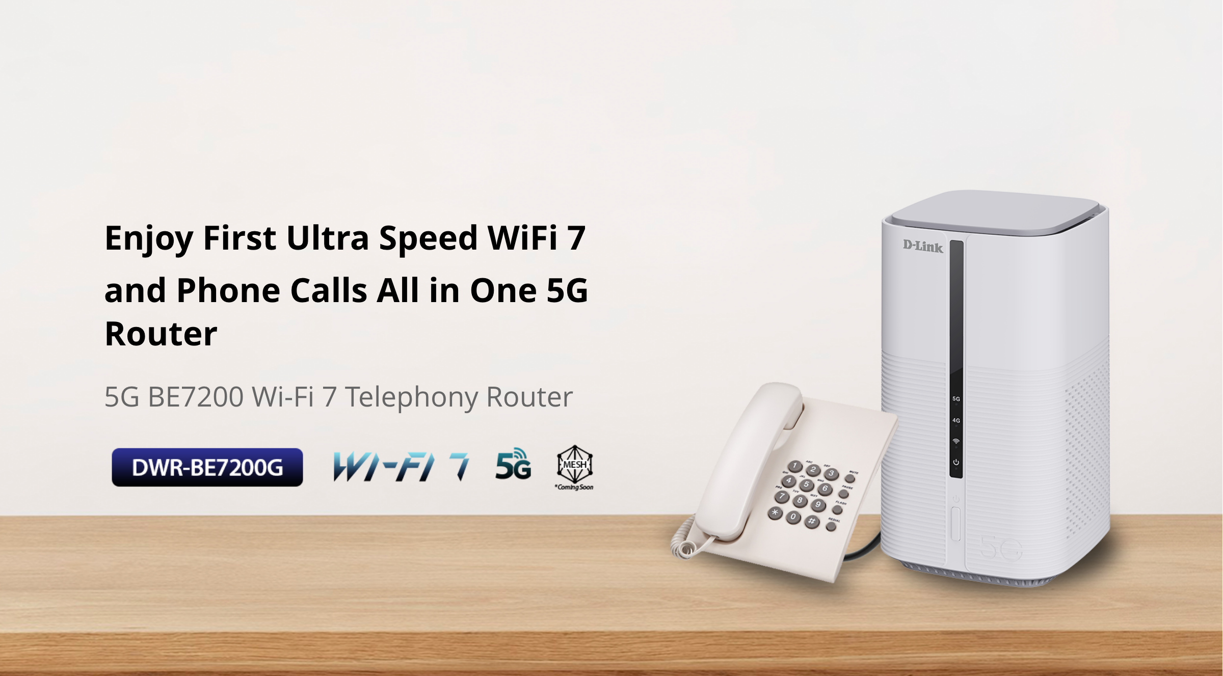 D-link DWR-BE7200G 5G NR Wi-Fi 7 BE7200 Multi-Gigabit VoLTE High ...