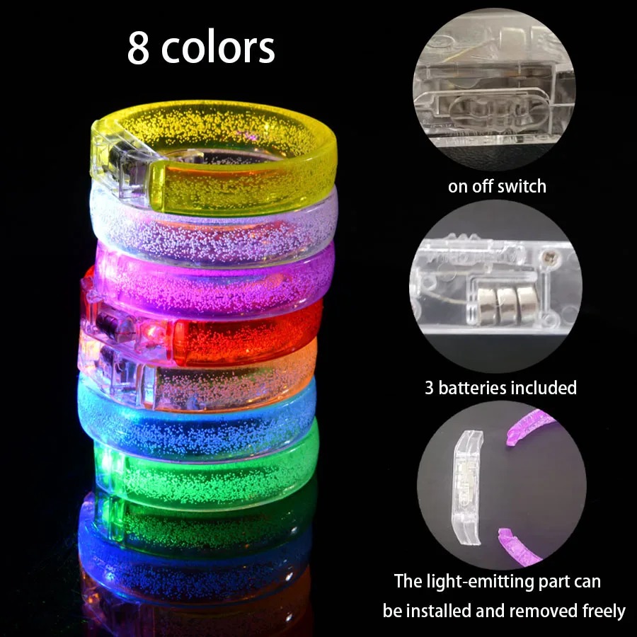 🇸🇬 Stock LED Bracelet Concert Lights Childrens day Gifts Party Pen ...