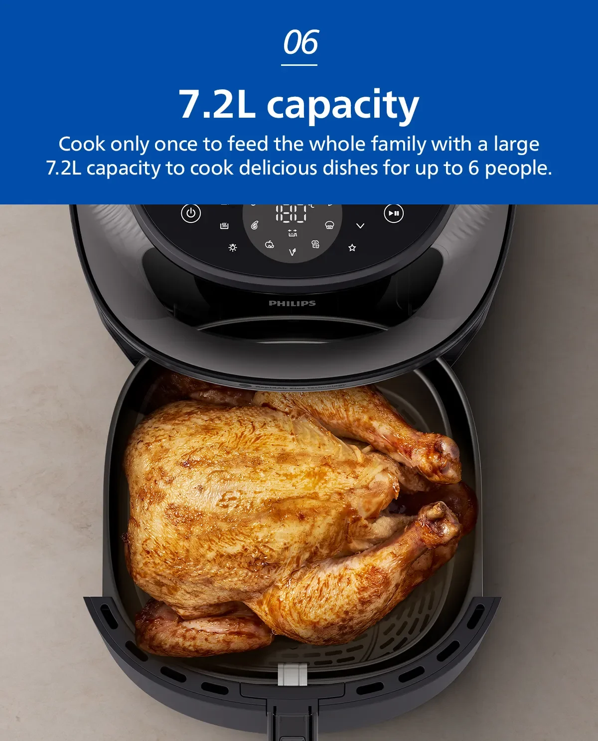 Philips NA342/09 | NA342 3000 Series Airfryer 7.2L | Shopee Singapore
