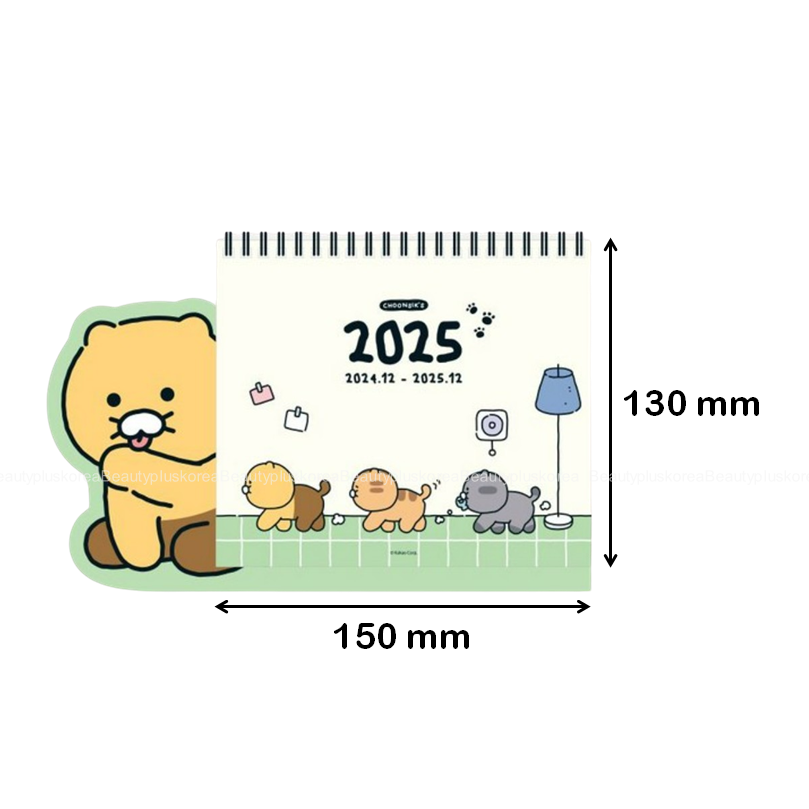 [KAKAO FRIENDS] Choonsik Grooming 2025 Calendar Shopee Singapore