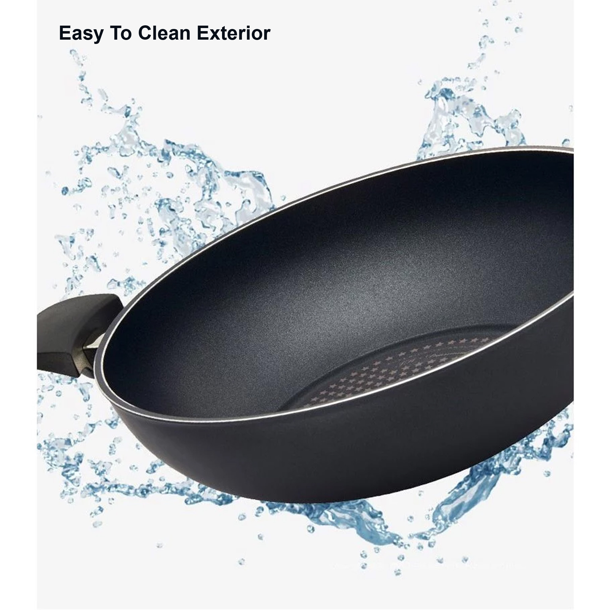 Happycall Diamond Luxe I.H. 32cm Die Cast Chef Wok + Self-standing Lid ...