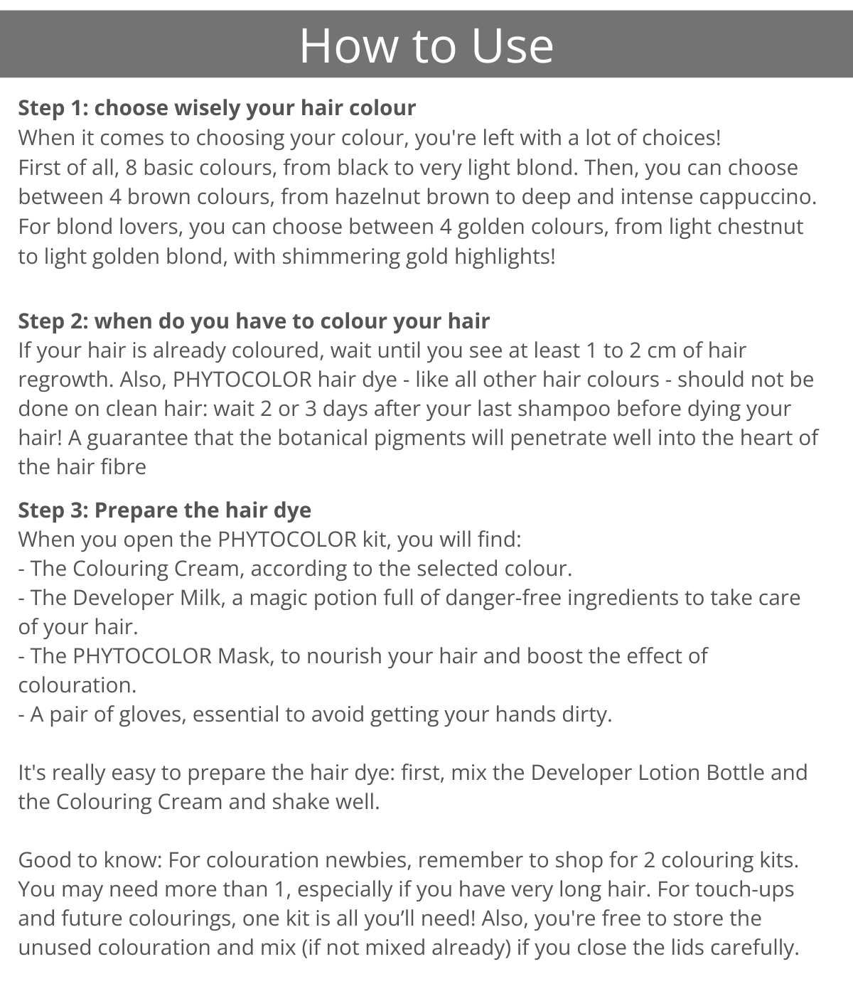 Phyto PHYTOCOLOR Permanent Hair Color Dye (24 Colours) | Shopee Singapore