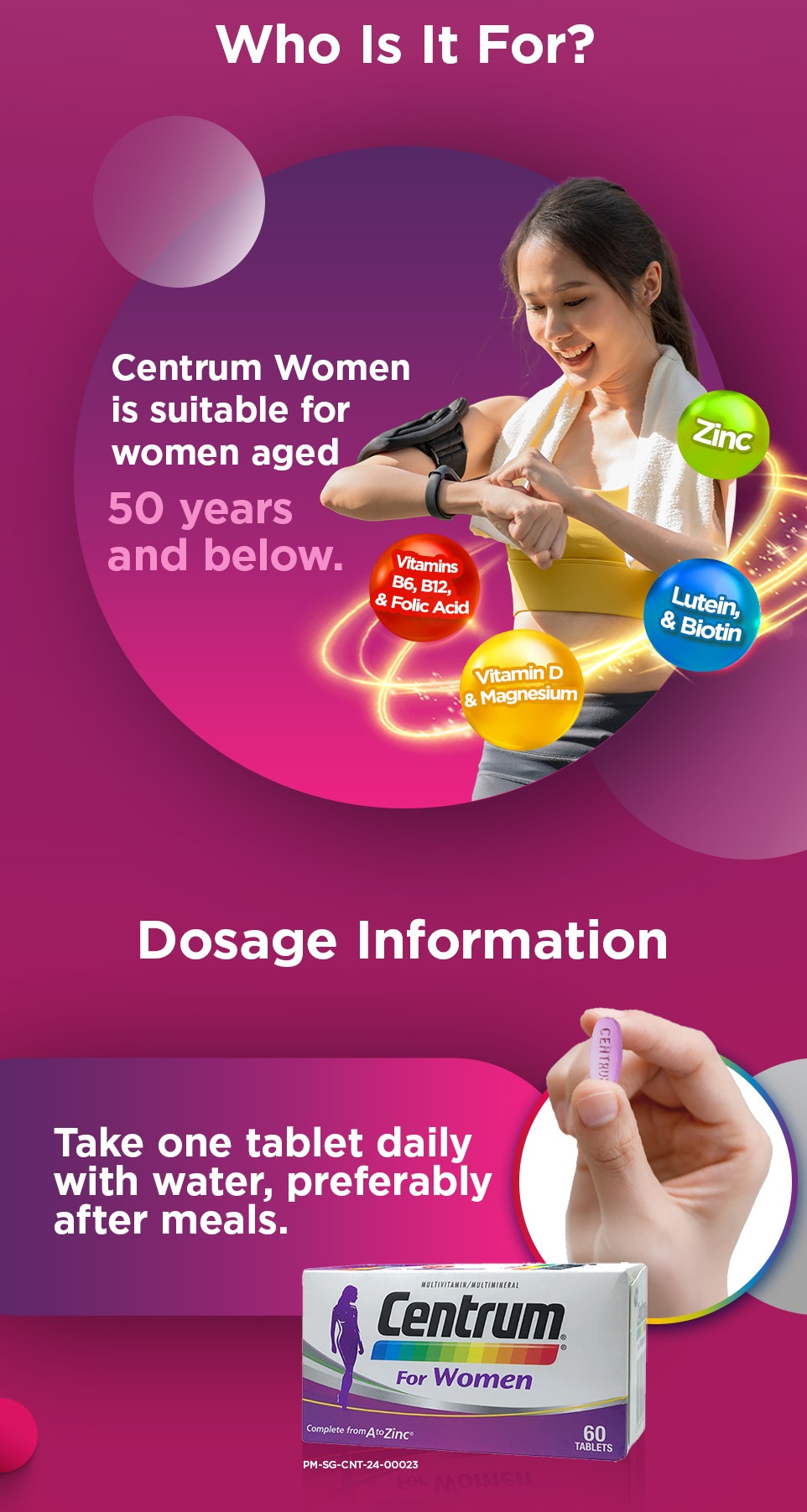[2 Pack] CENTRUM Multivitamin Supplement for Women, Immunity, Energy ...