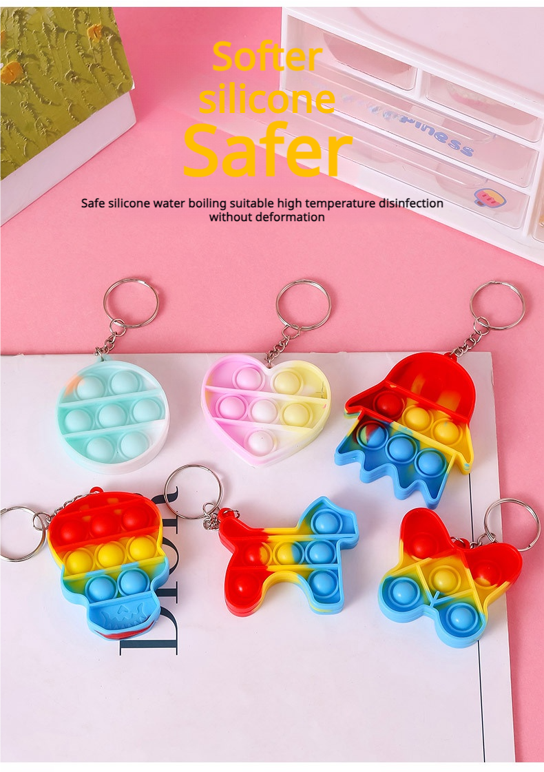 [SG Ready Stock] Cute Cartoon Pop It Keychain | Kids Gifts Baby Goodies ...