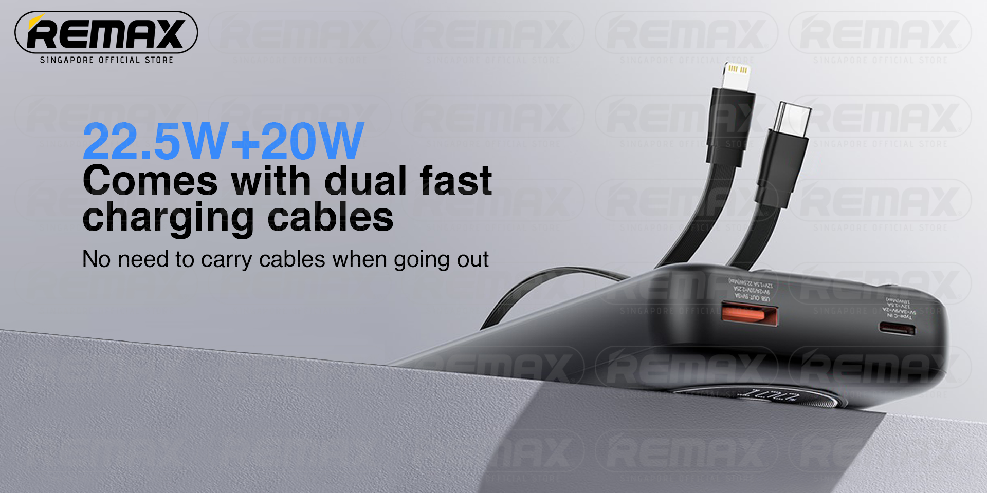 [CCC Certified] RPP-37/RPP-38 10000mAh/20000mAh 20W+22.5W Dual Fast ...
