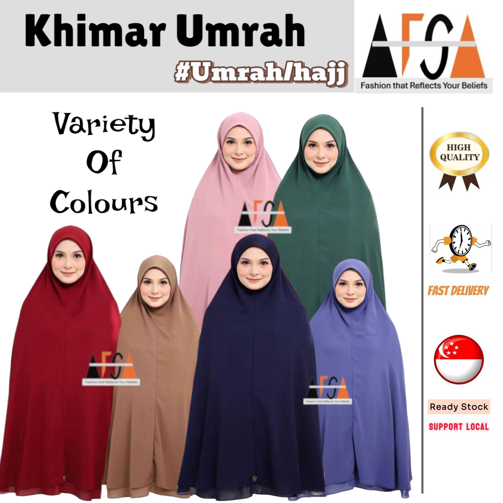 Khimar Umrah, Telekung Mini Umrah Hajj with Pocket, Telekung Travel ...