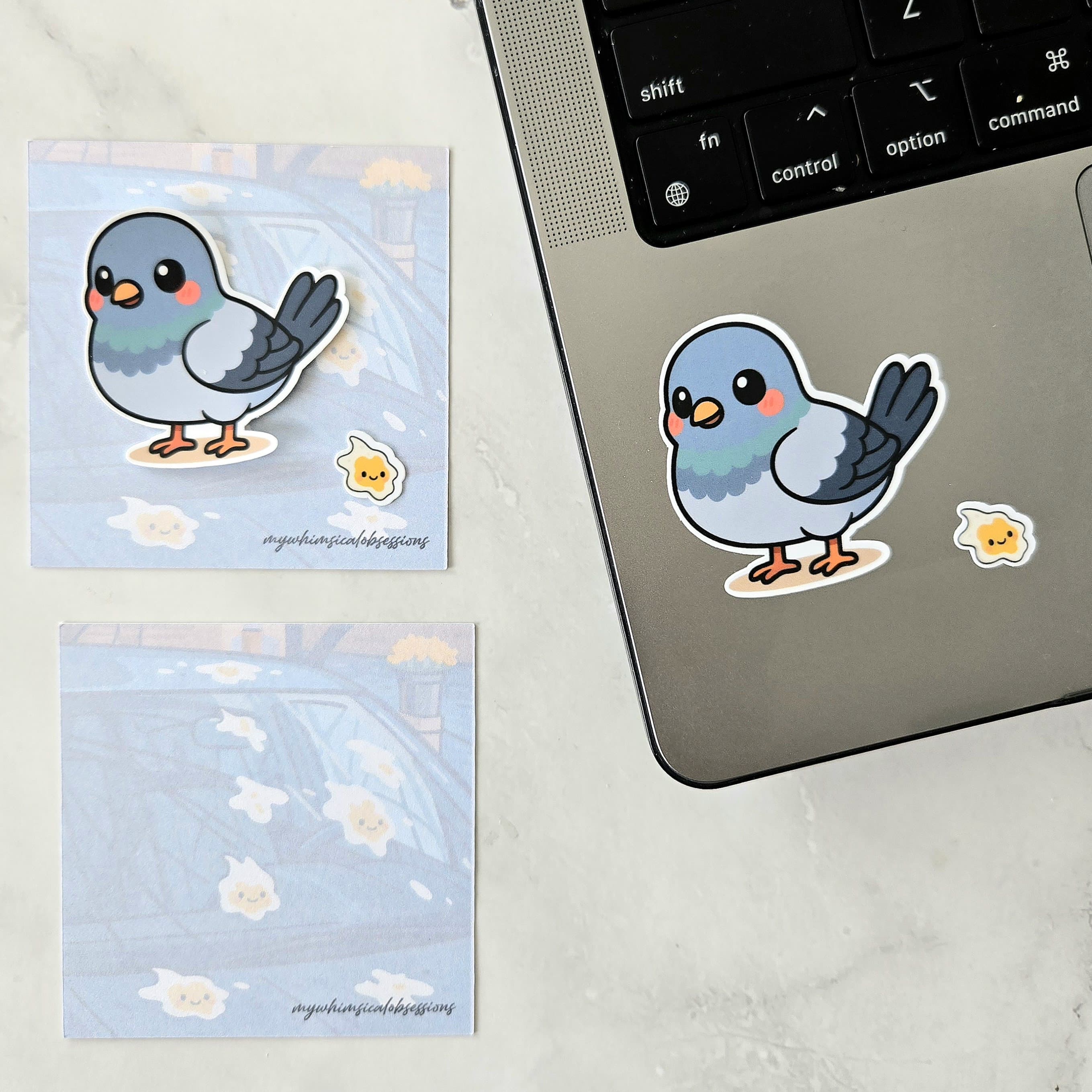 Poop Happens Pigeon Sticker | Matte Vinyl | Waterproof | Local Stock 🇸🇬 ...