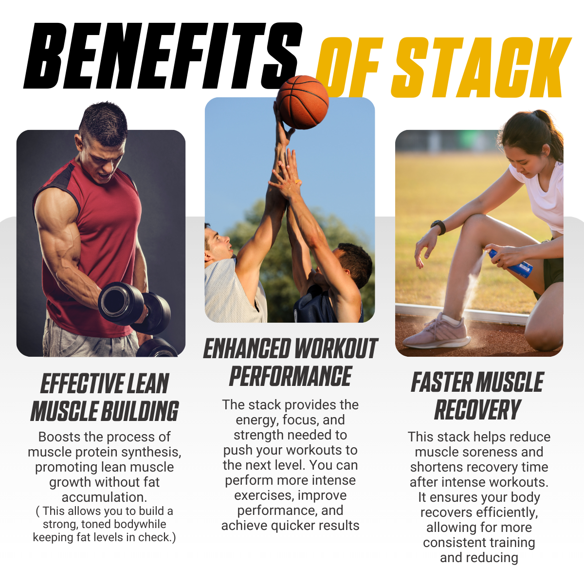 LEAN MUSCLE Stack, Build Muscle, Boost Recovery and Strength | Shopee ...