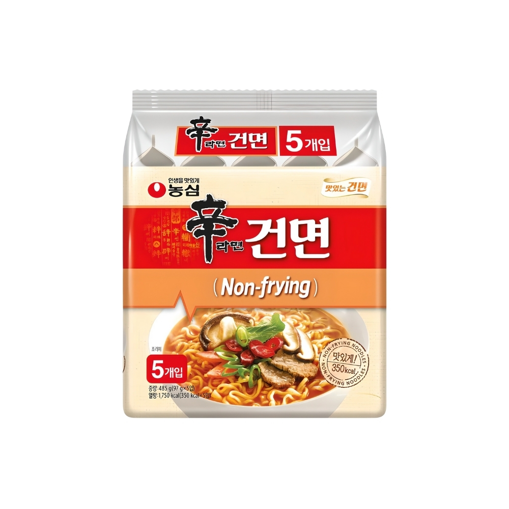 [5-Pack Set] NONGSHIM Shin Ramyun Light Non-Frying Instant Noodles 97g ...