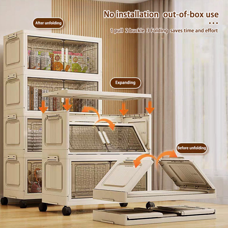 Curated visual reference: Gallery Detail: 60Cm70Cm Clothing Storage Cabinet Storage Cabinet Foldable Multi Layer