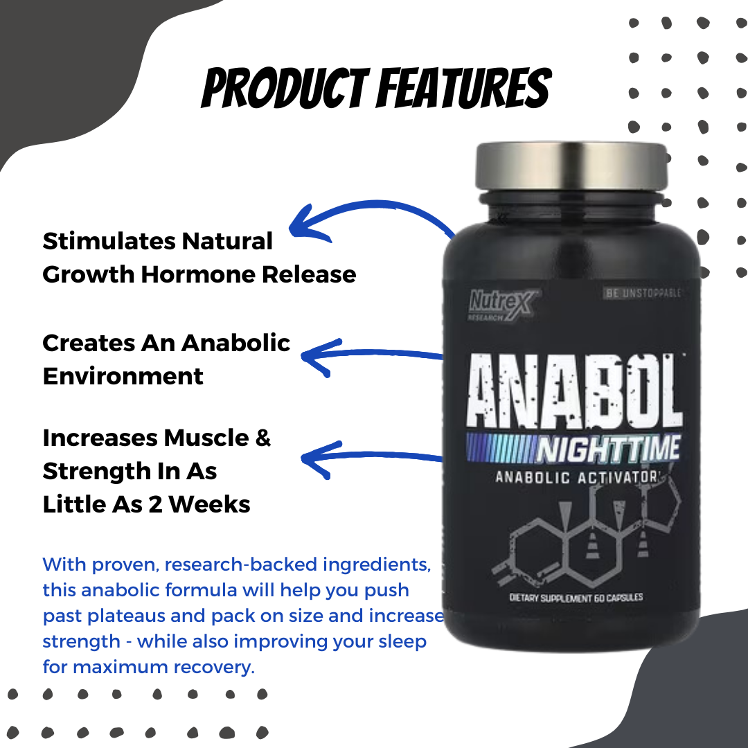 Nutrex Research Anabol Hardcore – 60 Capsules + Free Same Day Shipping