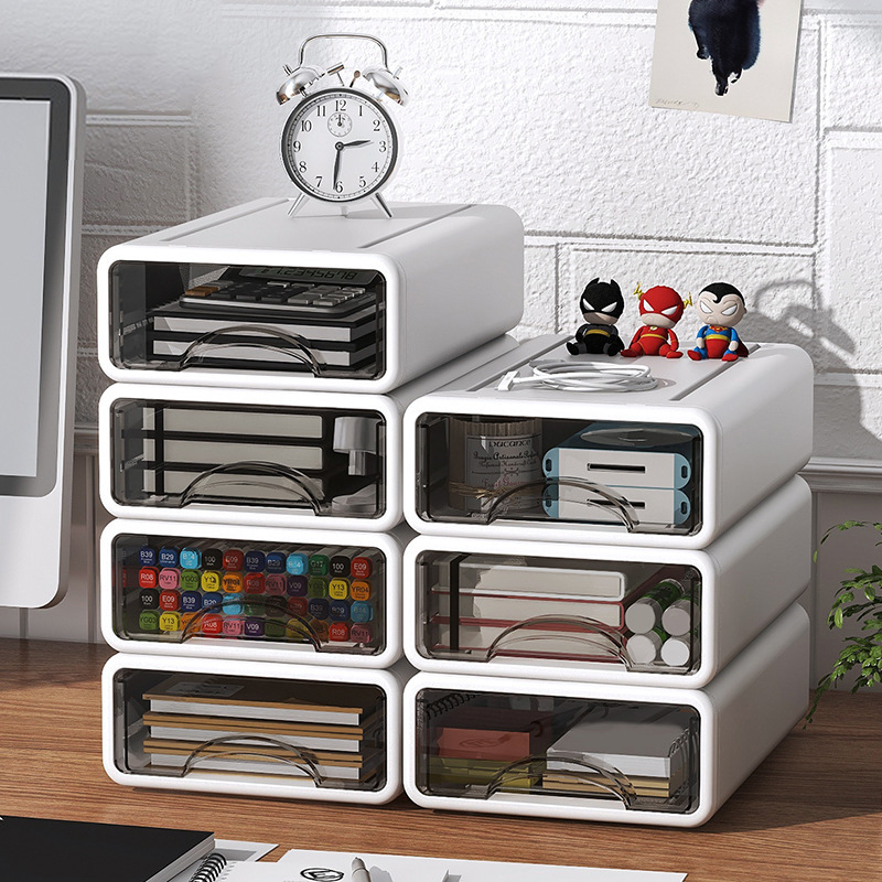 Desk Organiser Stackable Stationery Drawer Desktop Table Organizer for ...