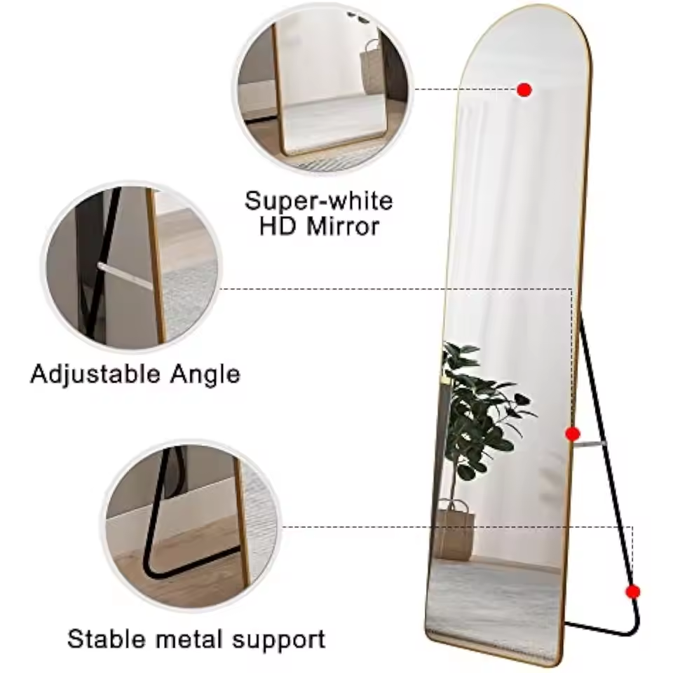 【SG Stock】 Full-length mirror, round mirror, decorative mirror, full ...