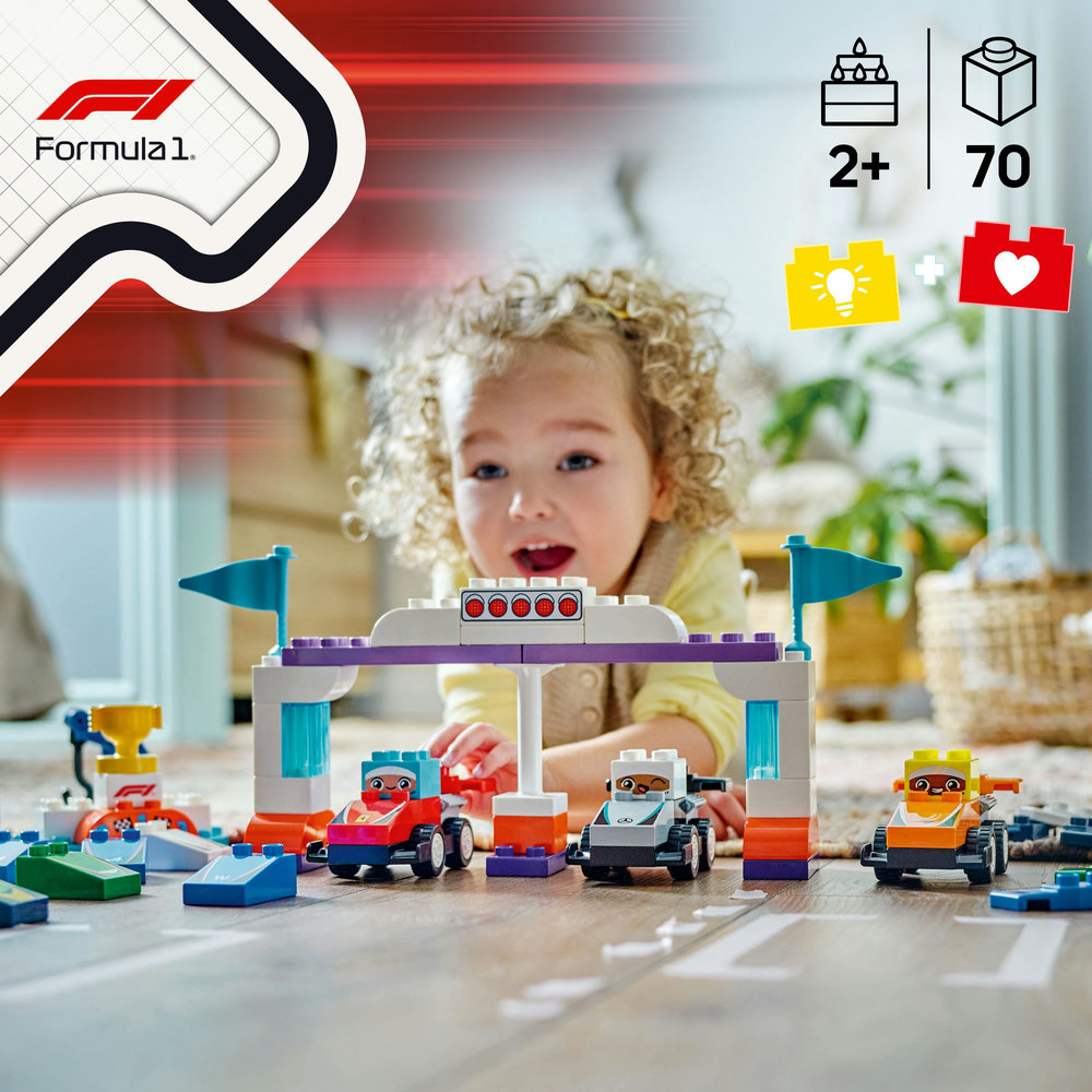 LEGO DUPLO Town 10445 F1 Team Race Cars & Drivers | Shopee Singapore