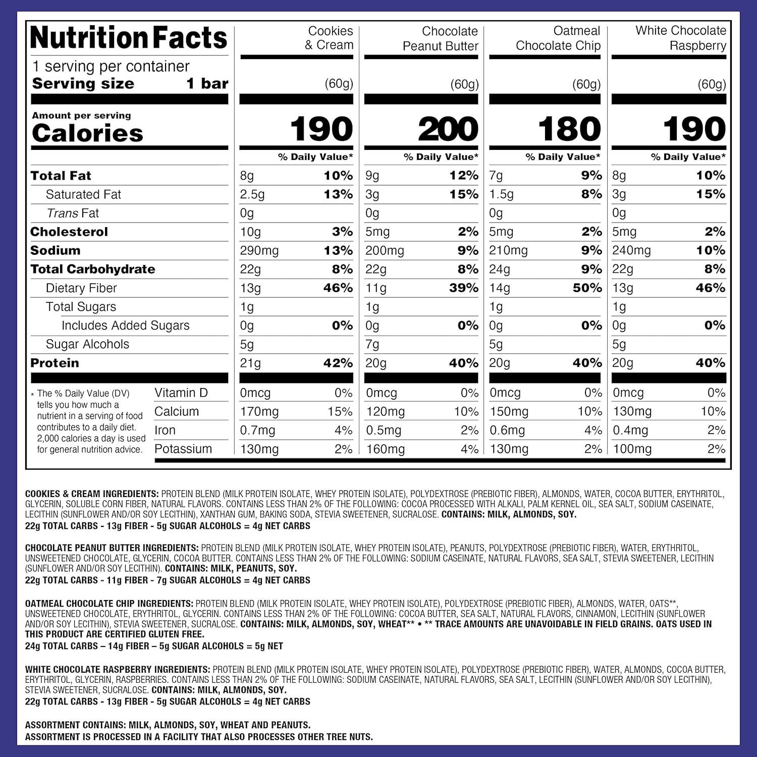 Quest Nutrition Protein Bar 6/12 Pack High Protein Low Sugar Snack for ...