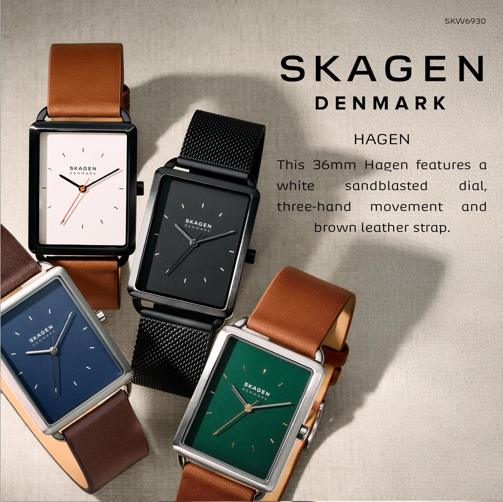 Skagen Men's Hagen Analog Watch ( SKW6930 ) - Quartz, Silver Case ...