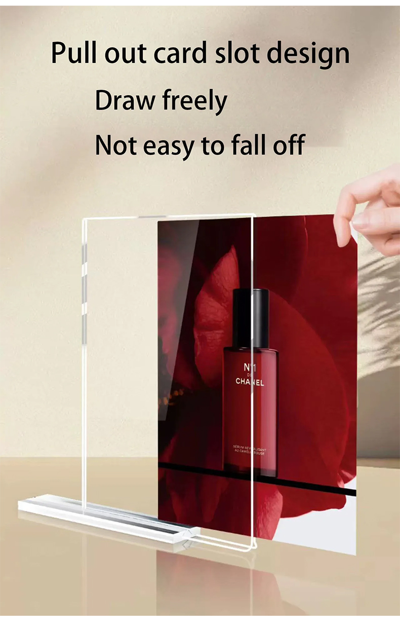 [SG Stock] A4 / A5 Acrylic T-Shape Sign Holder Stand Double-Sided ...