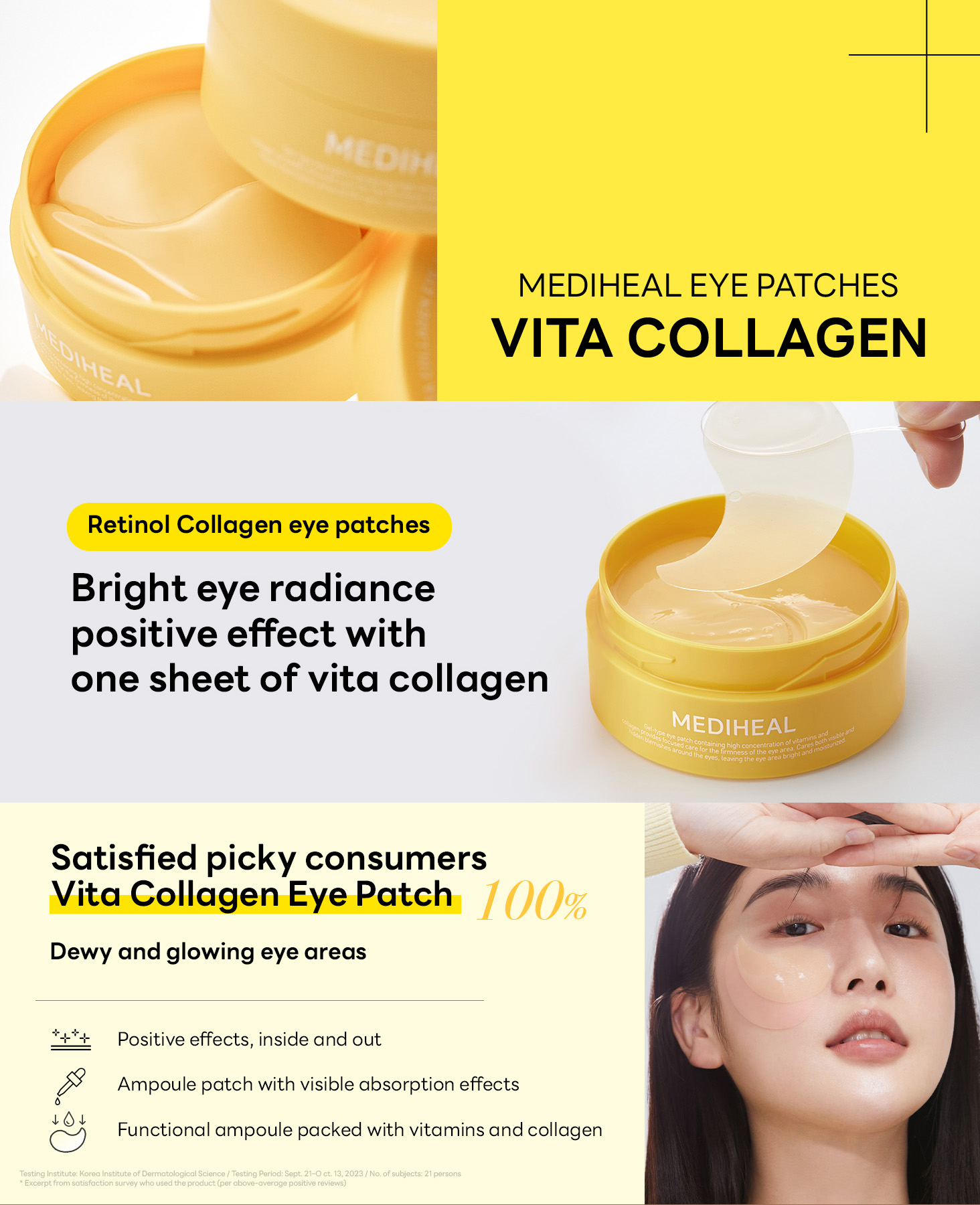Mediheal [NEW] Vita Collagen Eye Ampoule Patch, 60pcs | Shopee Singapore