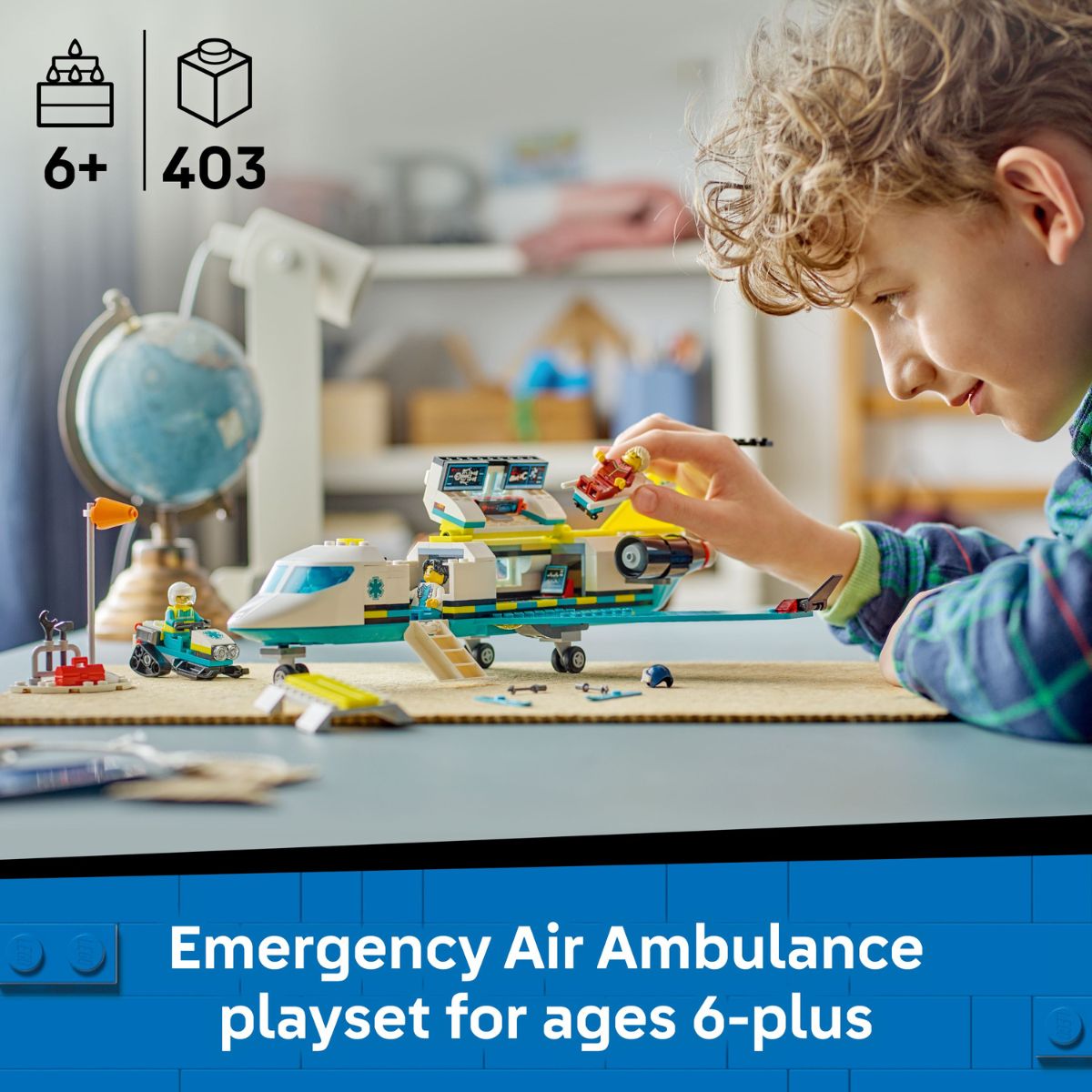 LEGO 60465 City Emergency Air Ambulance Plane | Shopee Singapore