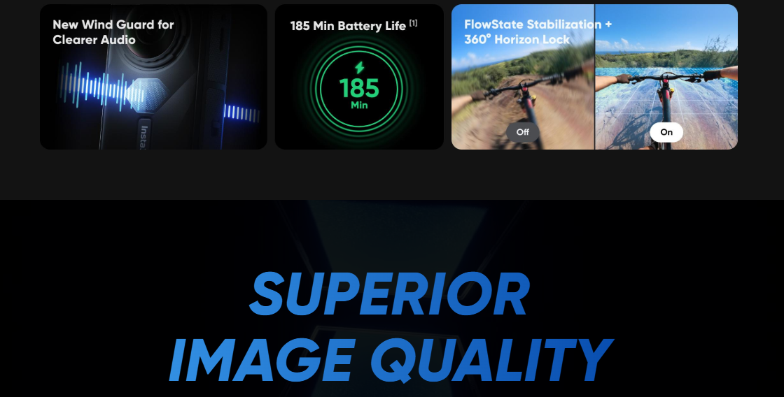 Insta360 X5 Standard Action Camera 8K30fp Smartest Waterproof Toughest ...