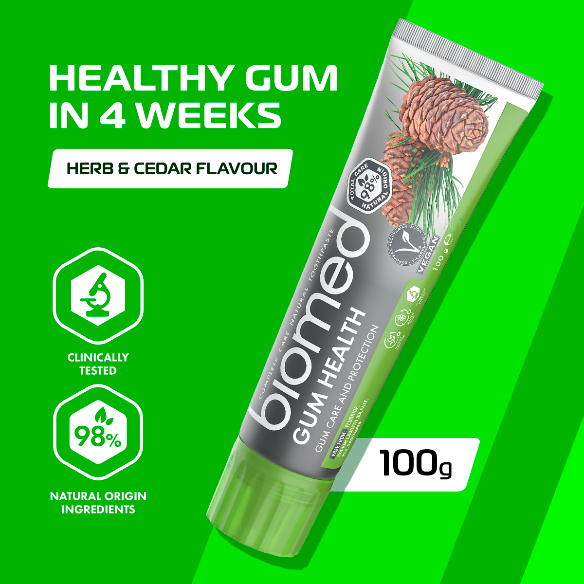 BIOMED Complete Natural Toothpaste GUM HEALTH For Healthy Gums ...