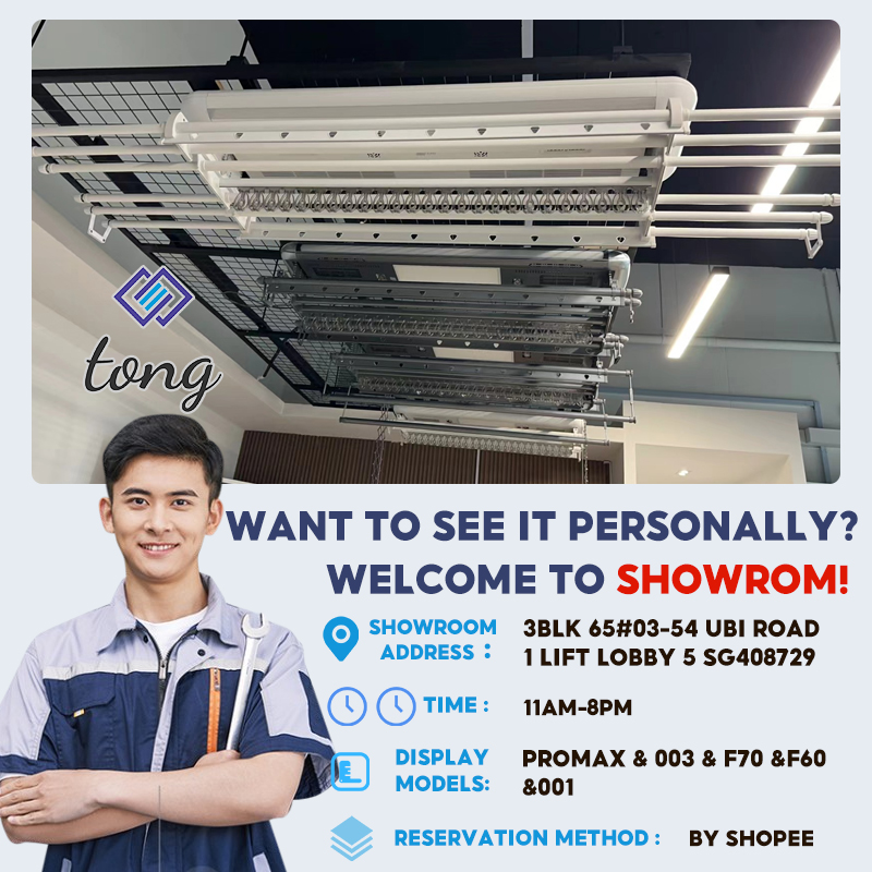 Automated Laundry Rack Smart Laundry System Reinforce Fans SG Install ...