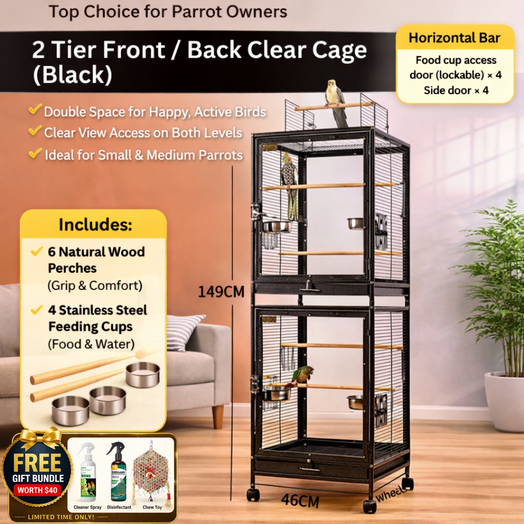 Bird Cage | Parrot Cage Premium Stainless Steel 304 Luxury Bird Cage ...