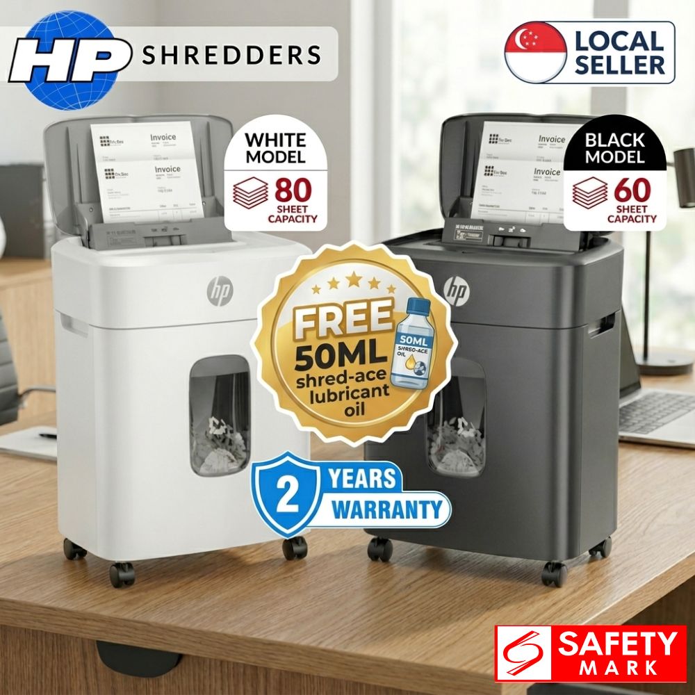 HP High-Security Dual Slot 60/80 Sheet Cross-Cut Paper/CD/Card Shredder ...