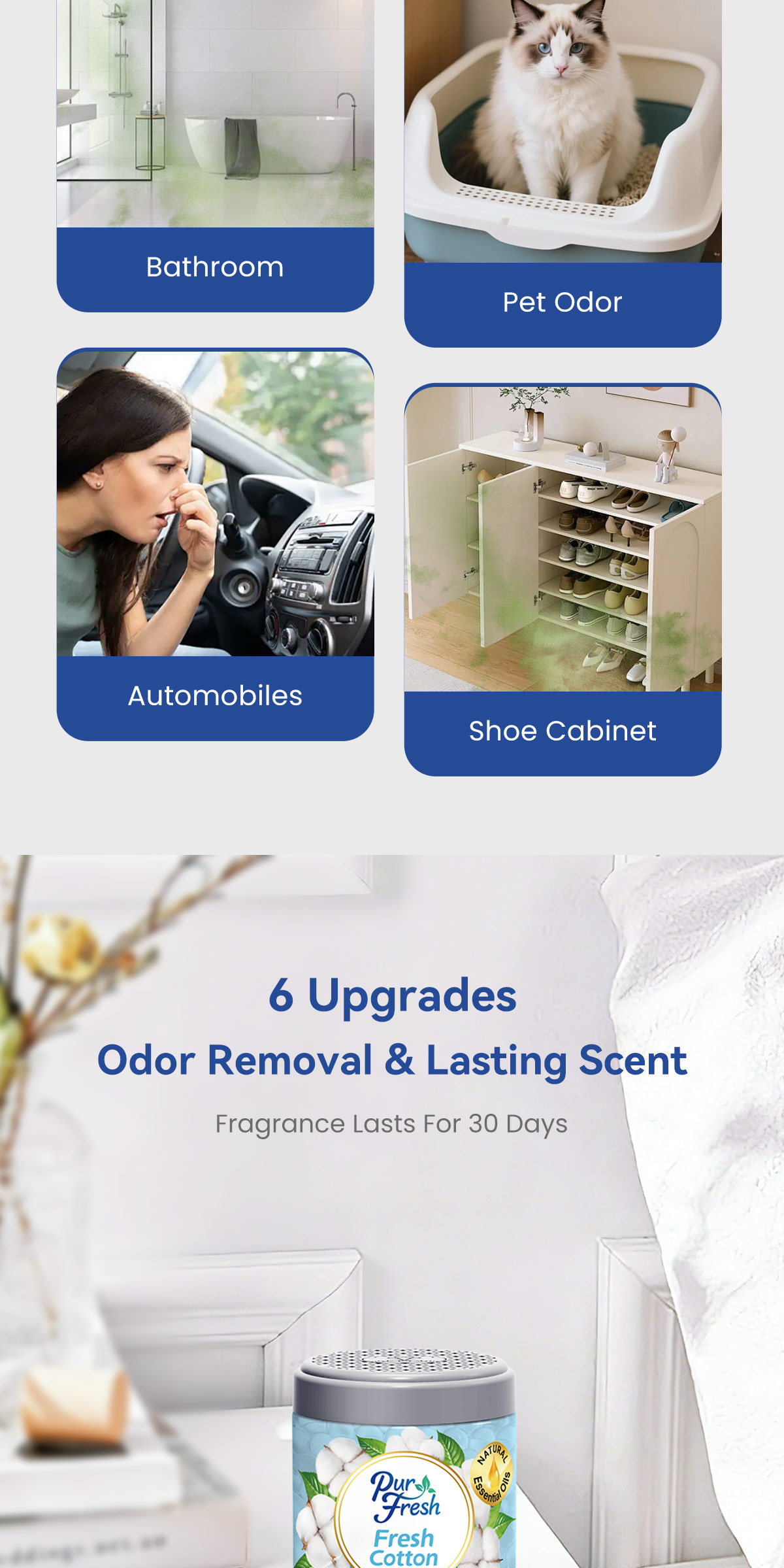 PurFresh 185g Scented Beads|Natural Essential Oil | Long-Lasting Solid ...