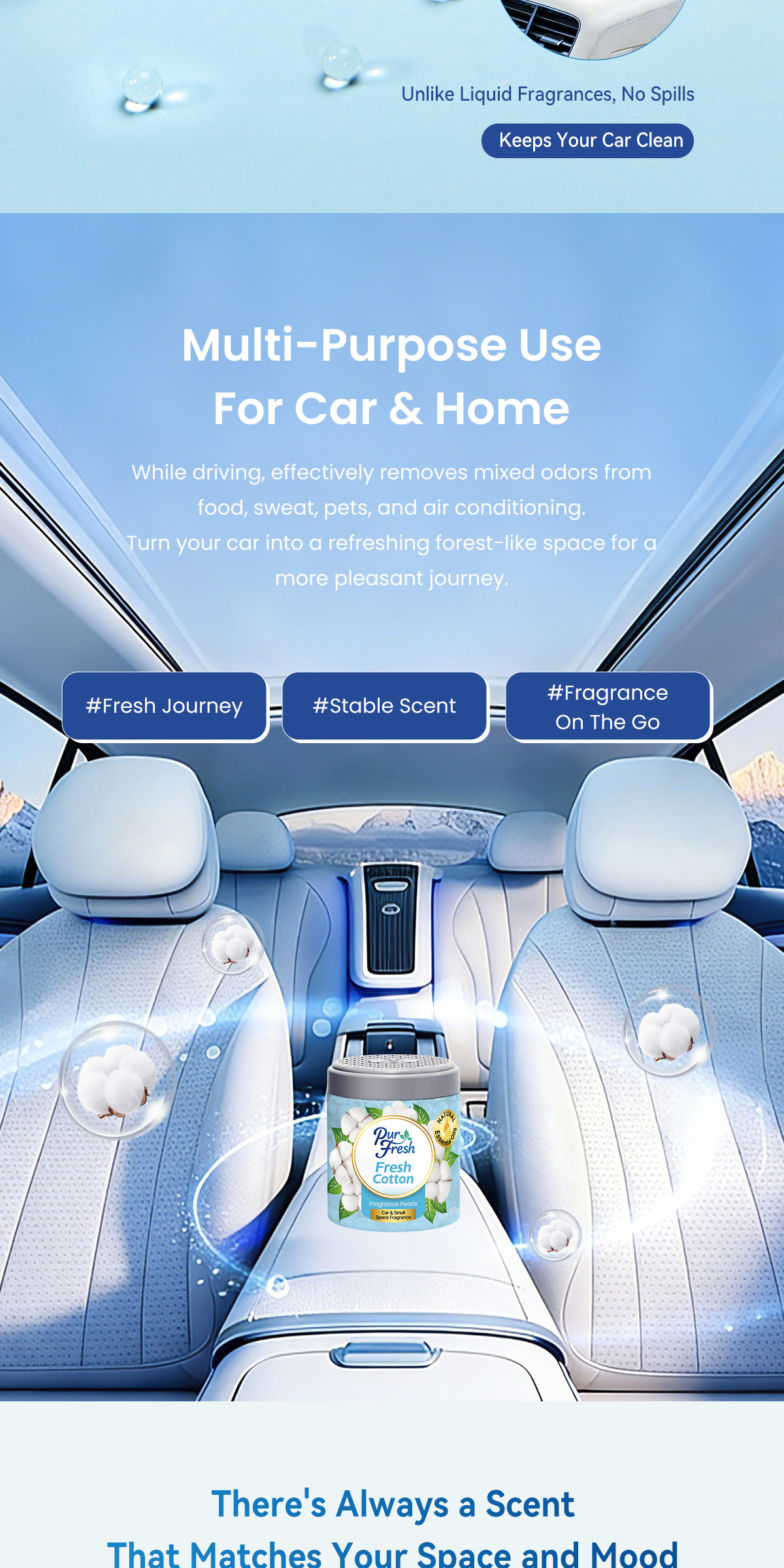 PurFresh 185g Scented Beads|Natural Essential Oil | Long-Lasting Solid ...